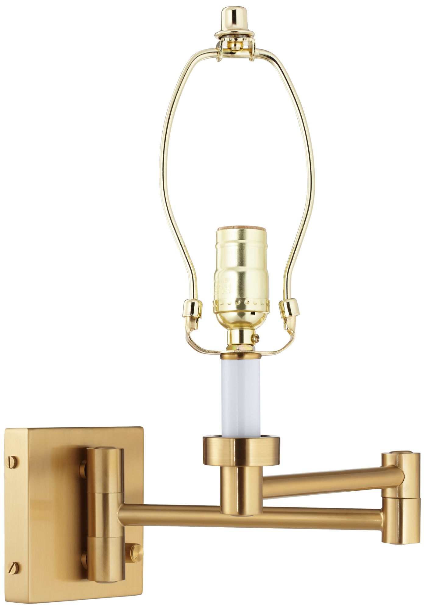 Image 4 Barnes and Ivy Alta Square Black and Gold Swing Arm Plug-In Wall Lamp more views