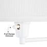 Thumbnail4 of Barnes and Ivy Amelie Pleated Shade White Swing Arm Plug-In Wall Lamp more views