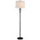Barnes and Ivy Ashcroft 64" Glass Font Bronze Floor Lamp