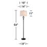 7_Barnes and Ivy Ashcroft 64" Glass Font Bronze Floor Lamp more views