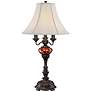 2_Barnes and Ivy Astor 34" High 4-Light Tortoise Shell Glass Table Lamp