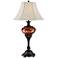 Barnes and Ivy Astor 38" Bronze and Tortoise Glass Traditional Lamp