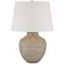 Barnes and Ivy Brighton 27 1/4" Hammered Beige Pot Farmhouse Lamp