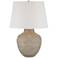 Barnes and Ivy Brighton 27 1/4" Hammered Beige Pot Farmhouse Lamp
