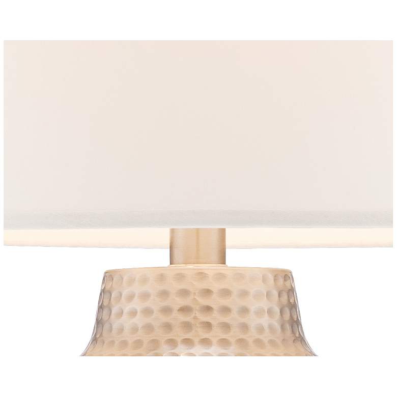 Image 6 Barnes and Ivy Brighton Brushed Nickel Table Lamp with USB Workstation Base more views