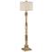 Barnes and Ivy Castillo Faux Wood Distressed Finish Floor Lamp
