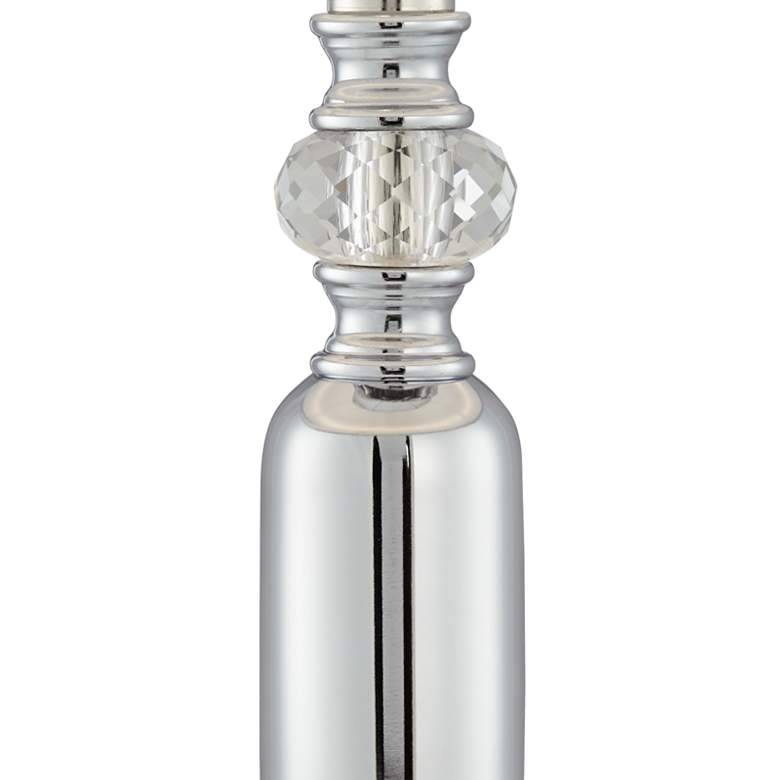 Image 2 Barnes and Ivy Derby Collection Chrome 3-Piece Floor and Table Lamp Set more views