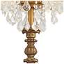 Barnes and Ivy Duval 33" Crystal and Aged Gold Candlestick Table Lamp