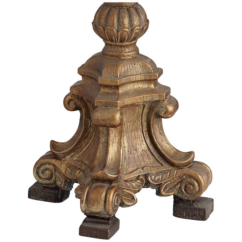 Image 4 Barnes and Ivy Duval 33" Crystal and Aged Gold Candlestick Table Lamp more views