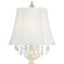 Barnes and Ivy Duval 34 1/2" French White Table Lamp with Crystals