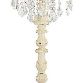 Image5 of Barnes and Ivy Duval 34 1/2" French White Table Lamp with Crystals more views