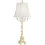 Barnes and Ivy Duval 34 1/2" French White Table Lamp with Crystals