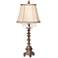 Barnes and Ivy Duval 34" Braid Trim Shade French Crystal Table Lamp