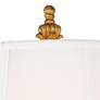 Barnes and Ivy Duval 34" High Gold and Crystal Candlestick Table Lamp