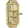 4_Barnes and Ivy Fredericks Traditional Brass Plug-In Wall Lamps Set of 2 more views