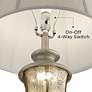 Thumbnail3 of Barnes and Ivy Freida 33 1/2" Mercury Glass Night Light Table Lamp more views