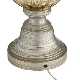 Image5 of Barnes and Ivy Freida 33 1/2" Mercury Glass Night Light Table Lamp more views