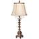 Barnes and Ivy French Candlestick 34" High Lamp with Handcrafted Shade