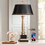 Barnes and Ivy Georgetown 28 1/2" Brass Traditional Lamp with USB Port