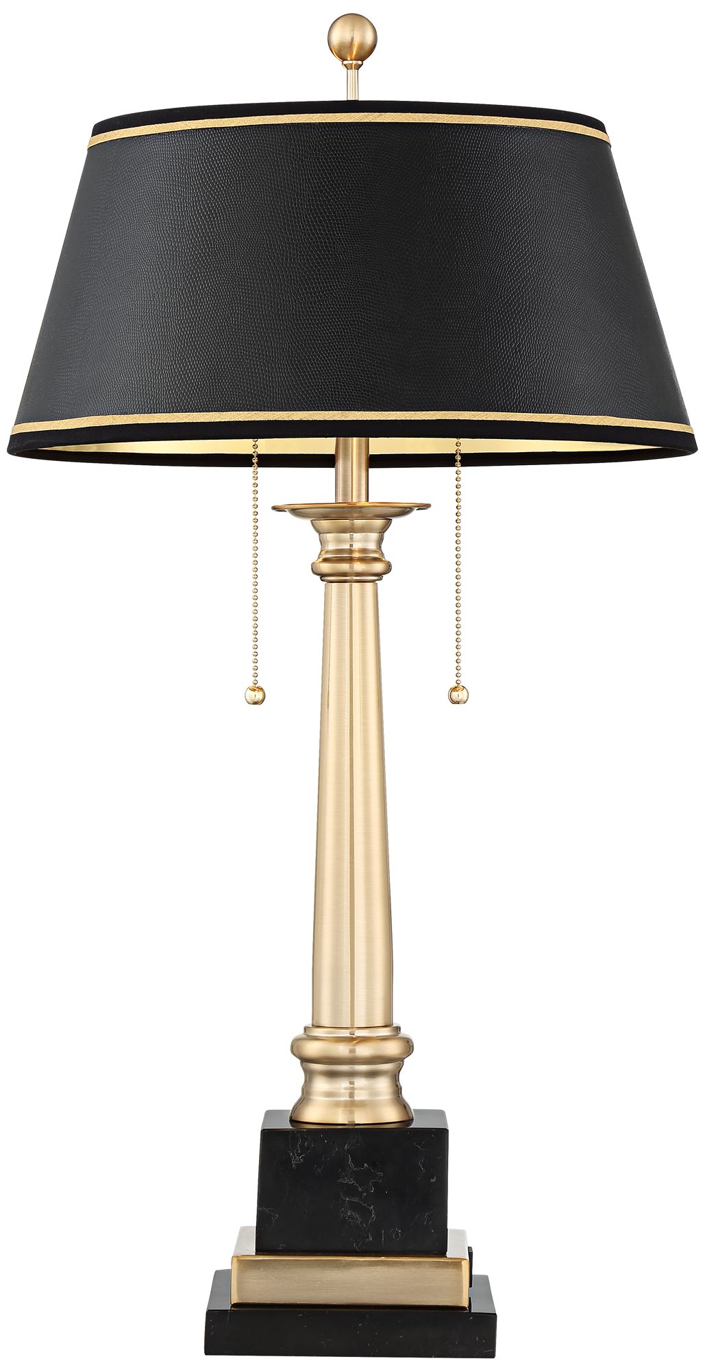 Barnes and Ivy Georgetown 28 1/2" Brass Traditional Lamp with USB Port