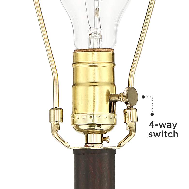 Image 6 Barnes and Ivy Henson 63" Rustic Lantern Floor Lamp with Night Light more views