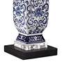 5_Barnes and Ivy Iris 28" Porcelain Lamp with Square Black Marble Riser more views
