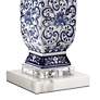 5_Barnes and Ivy Iris 28" Traditional Ceramic Lamp with Marble Riser more views
