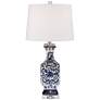 6_Barnes and Ivy Iris 28" Traditional Ceramic Lamp with Marble Riser more views