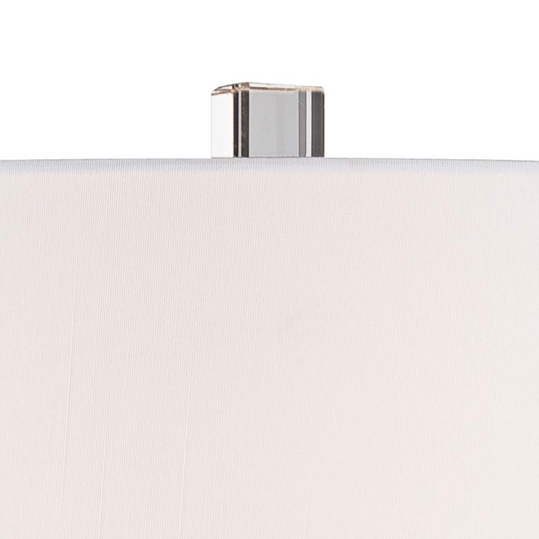 Image 2 Barnes and Ivy Iris 29 1/2" Porcelain Lamp with Square Acrylic Riser more views