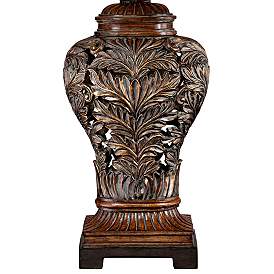 Image4 of Barnes and Ivy Leafwork 32 1/2" Rectangular Shade Traditional Lamp more views