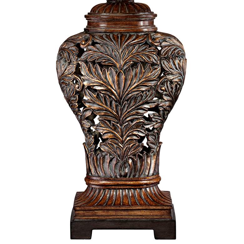 Image 4 Barnes and Ivy Leafwork 32 1/2 inch Rectangular Shade Traditional Lamp more views