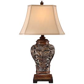 Image5 of Barnes and Ivy Leafwork 32 1/2" Rectangular Shade Traditional Lamp more views