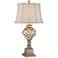 Barnes and Ivy Luke 33 3/4" Mercury Glass Night Light Table Lamp