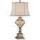 Barnes and Ivy Luke Mercury Glass Table Lamp with LED Night Light