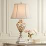 Barnes and Ivy Luke Mercury Glass Table Lamp with LED Night Light in scene