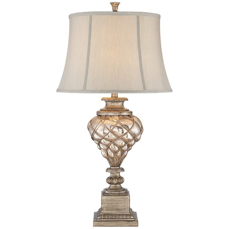 Image 7 Barnes and Ivy Mercury Glass 33 3/4" LED Night Light Lamps Set of 2 more views