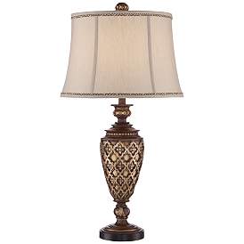 Image2 of Barnes and Ivy Nicole 32" Light Bronze Urn Traditional Table Lamp