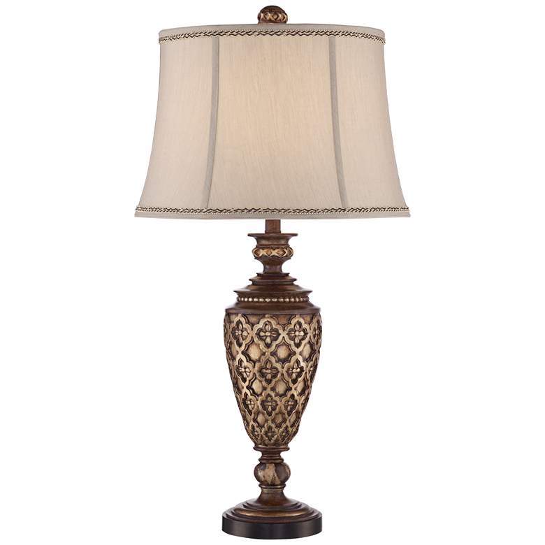 Image 2 Barnes and Ivy Nicole 32 inch Light Bronze Urn Traditional Table Lamp