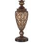 Barnes and Ivy Nicole Bronze Traditional Table Lamp with USB Cord Dimmer