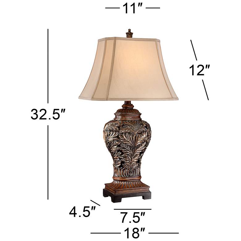 Image 7 Barnes and Ivy Oak Vase 32 1/2" Traditional Table Lamps Set of 2 more views