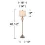 Barnes and Ivy Olde 4-Light 63 1/2" Floor Lamp with LED Night Light