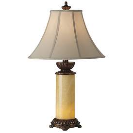 Image2 of Barnes and Ivy Onyx Stone 28 1/2" Night Light Table Lamp