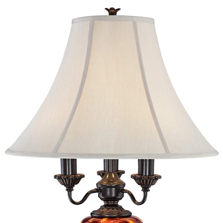 Image 4 Barnes and Ivy Rhys 34" High 4-Light Tortoise Shell Glass Table Lamp more views