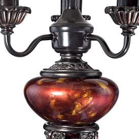 Image5 of Barnes and Ivy Rhys Bronze Tortoise Shell Glass Table Lamps Set of 2 more views