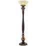 Thumbnail2 of Barnes and Ivy Rita 75" High Acanthus Leaf Torchiere Floor Lamp