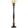 Barnes and Ivy Rita 75" High Acanthus Leaf Torchiere Floor Lamp