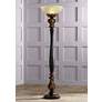 Thumbnail1 of Barnes and Ivy Rita 75" High Acanthus Leaf Torchiere Floor Lamp