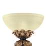 Thumbnail3 of Barnes and Ivy Rita 75" High Acanthus Leaf Torchiere Floor Lamp more views
