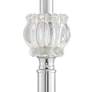 2_Barnes and Ivy Romley Chrome and Crystal 3-Piece Floor and Table Lamp Set more views