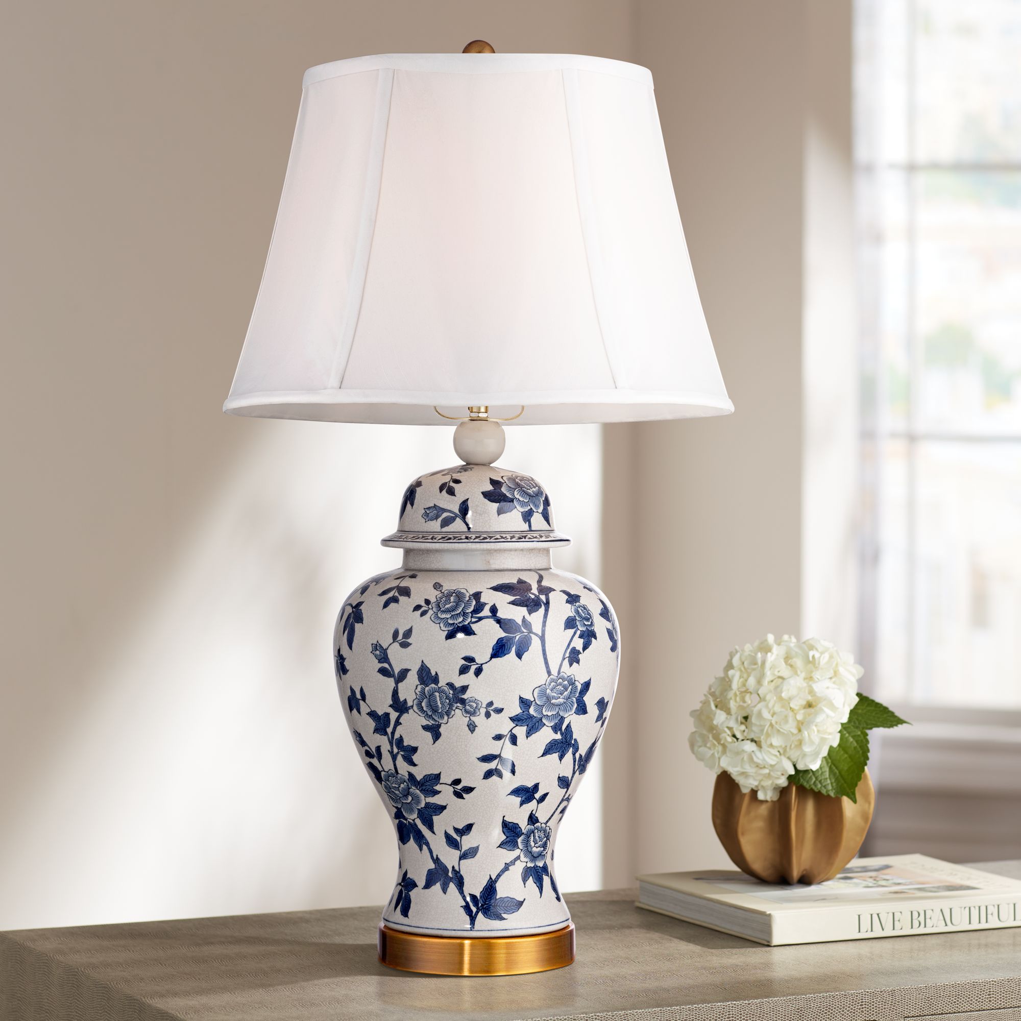 23.5 inch classic/traditional ginger jar selling table lamp